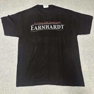 VTG Chase Dale Earnhardt Daytona 500 Champion Nascar Black T Shirt Men Medium